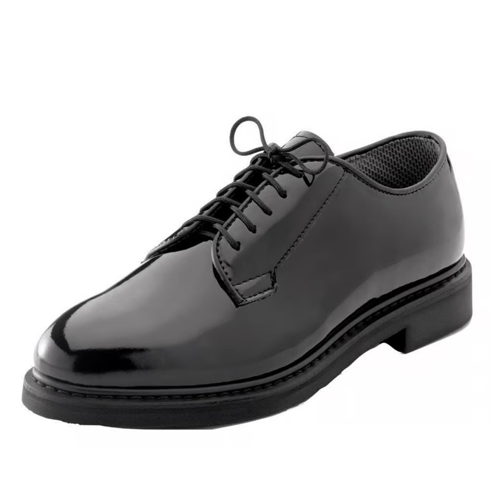 Rothco Black Hi-Gloss Lightweight Oxford Shies Size 8.5